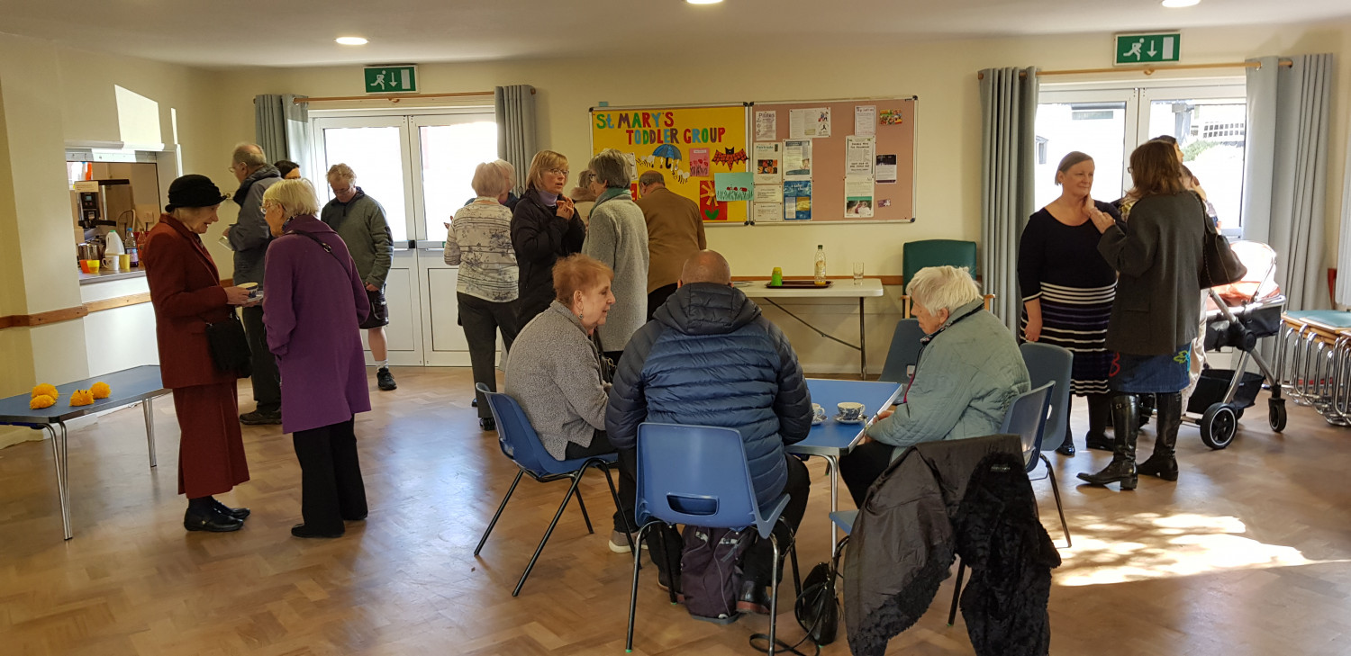 St Marys main hall used for coffee after the morning service